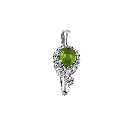 925 silver peridot pendant for women | gemstone jewelry
