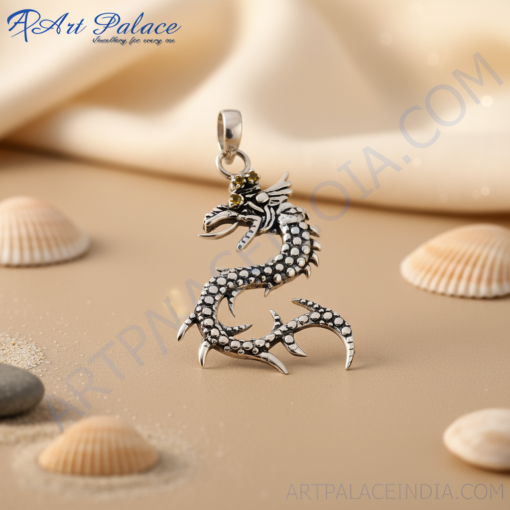 925 Silver Dragon Pendant Necklace | Unique Jewelry for Men
