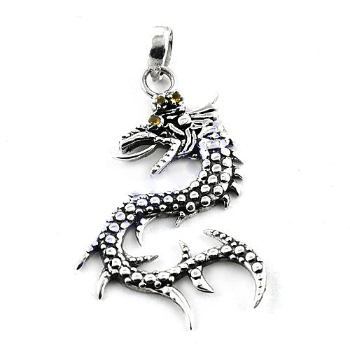 925 silver dragon pendant necklace | unique jewelry for men