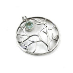 Load image into Gallery viewer, 925 Silver Tree of Life Pendant with Gemstone | Women's Jewelry
