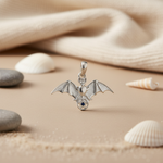 Load image into Gallery viewer, 925 Silver Bat Pendant with Pentacle for Men &amp; Women | Gift
