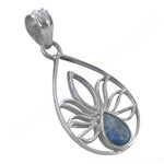 Load image into Gallery viewer, 925 Silver Labradorite Teardrop Pendant | Women's Jewelry
