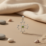 Load image into Gallery viewer, 925 Silver Peridot Cross Pendant for Women | Gemstone Jewelry
