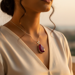 Load image into Gallery viewer, 925 Silver Ruby Pendant for Women | Gemstone Jewelry Gift
