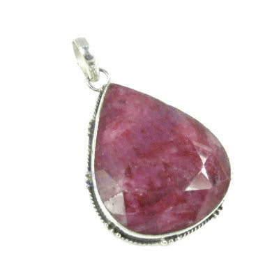 925 Silver Ruby Pendant for Women | Gemstone Jewelry Gift