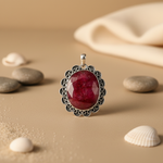 Load image into Gallery viewer, 925 Silver Ruby Pendant for Women | Gemstone Jewelry
