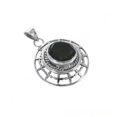925 silver smoky quartz pendant for women | gemstone jewelry