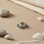 Load image into Gallery viewer, 925 Silver Peridot Teardrop Pendant | Women's Gift

