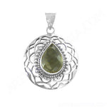 Load image into Gallery viewer, 925 Silver Peridot Teardrop Pendant | Women's Gift
