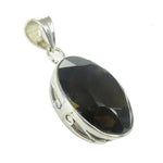 Load image into Gallery viewer, 925 Silver Smoky Quartz Pendant for Women | Gemstone Jewelry
