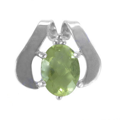 925 silver peridot pendant for women | gemstone jewelry