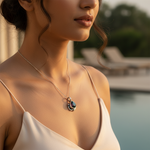 将图像加载到图库查看器中， 925 Silver Garnet Teardrop Pendant | Women's Gemstone Jewelry
