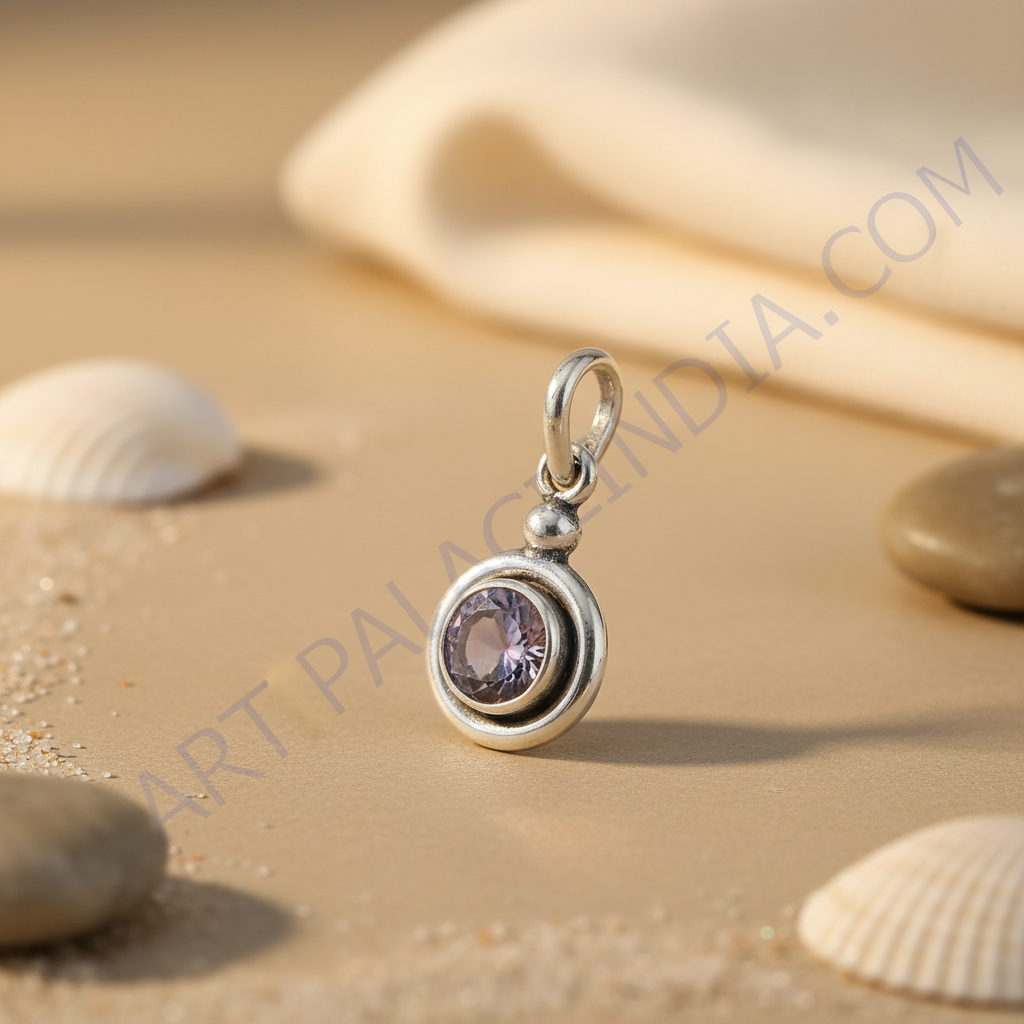 Colgante de amatista en plata 925 para mujer | Joyería con piedras preciosas