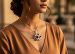 Load image into Gallery viewer, 925 Silver Chakra Pendant Necklace | Gemstone Jewelry for Women
