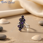 Load image into Gallery viewer, 925 Silver Amethyst Ring for Women | Gemstone Jewelry
