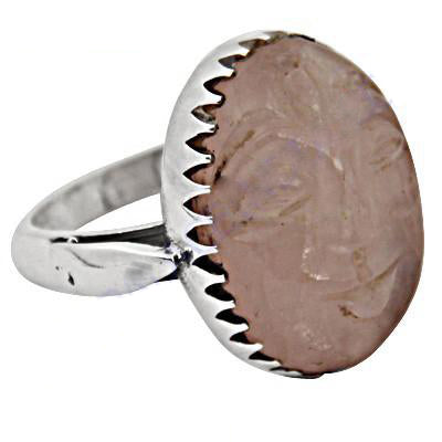 925 silver rose quartz ring for women | gift jewelry