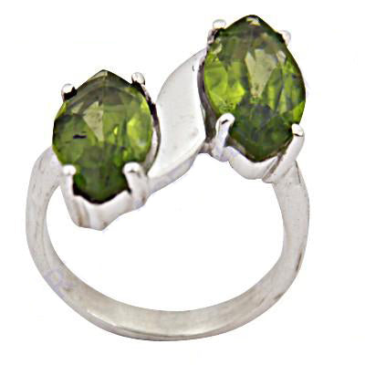 925 silver peridot ring for women | gemstone jewelry