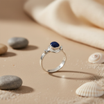 Load image into Gallery viewer, 925 Silver Lapis Lazuli Ring for Women | Gemstone Jewelry
