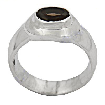 925 sterling silver ring with brown stone | men's jewelry