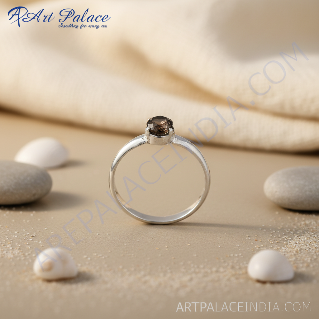 925 Silver Smoky Quartz Ring | Women's Gemstone Jewelry