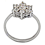将图像加载到图库查看器中， Silver Cubic Zirconia Cluster Ring for Women | Wedding Gift
