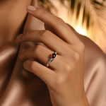 Load image into Gallery viewer, 925 Silver Garnet Ring for Women | Gemstone Jewelry Gift
