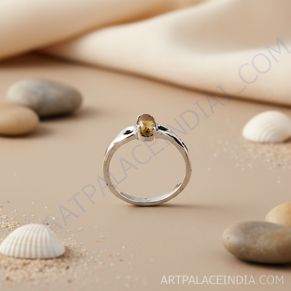 925 silver citrine ring for women | gemstone jewelry