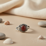 将图像加载到图库查看器中， 925 Sterling Silver Garnet Ring for Women | Gemstone Jewelry

