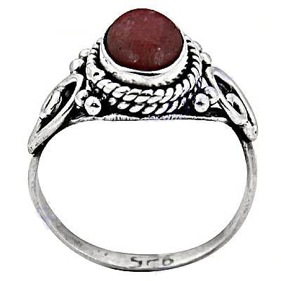 925 Sterling Silver Garnet Ring for Women | Gemstone Jewelry