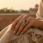 Load image into Gallery viewer, 925 Silver Green Onyx Ring for Women | Gemstone Jewelry
