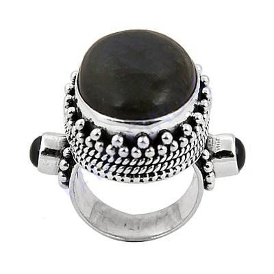 925 Silver Onyx Stone Ring for Women | Statement Jewelry