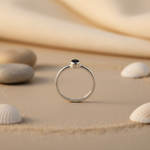 Load image into Gallery viewer, 925 Silver Black Gemstone Ring for Women | Minimalist Jewelry
