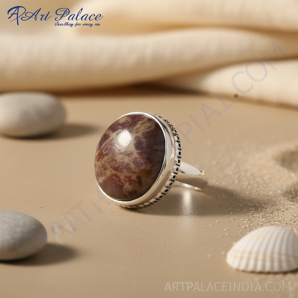 Silver gemstone ring for women | statement jewelry gift