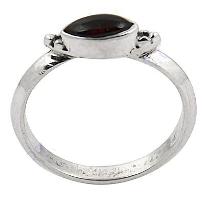 925 Silver Garnet Ring for Women | Gemstone Jewelry