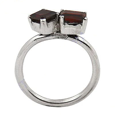 925 silver garnet gemstone ring for women | gift jewelry