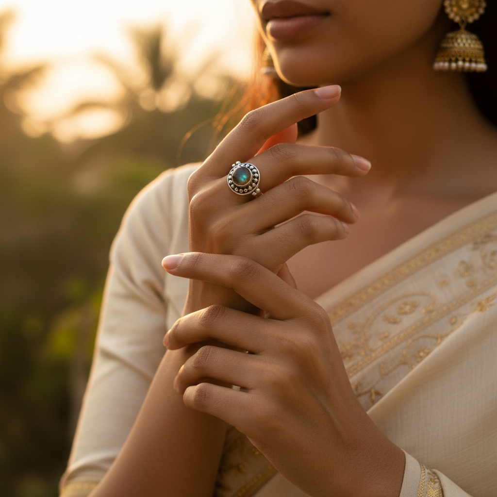 925 Silver Moonstone Ring for Women | Gift Jewelry