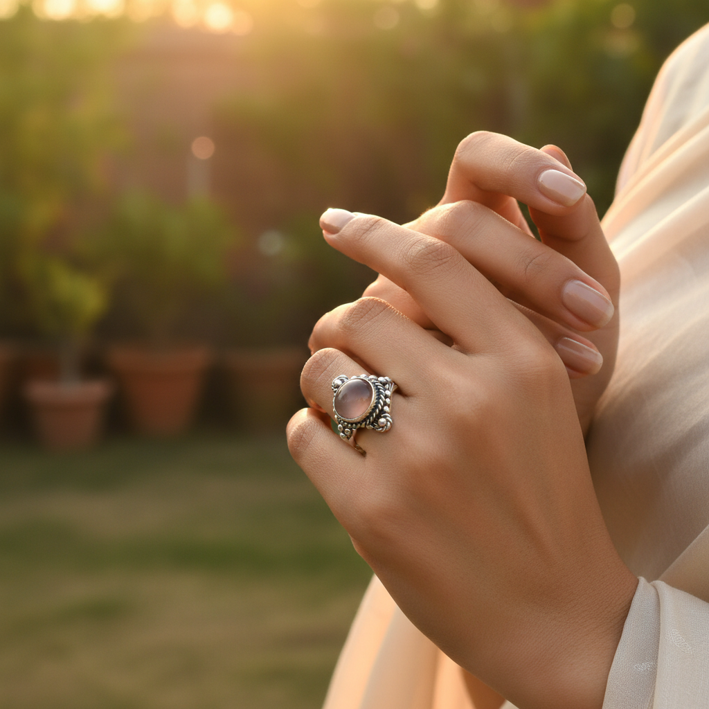 925 Silver Moonstone Ring for Women | Gift Jewelry