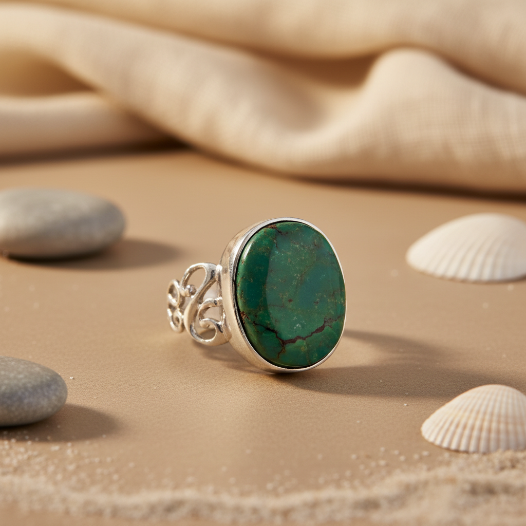 925 Silver Turquoise Ring for Women | Statement Jewelry