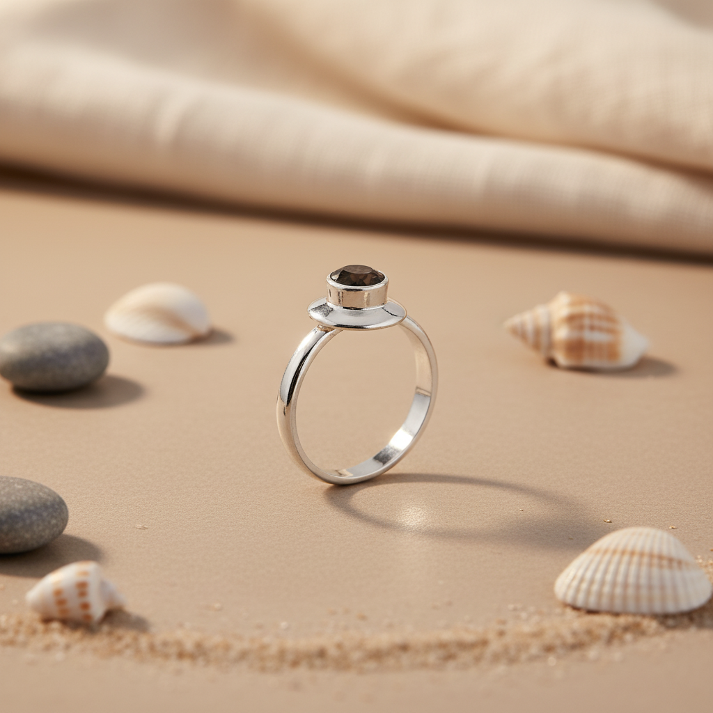 925纯银宝石戒指，女士款 | 礼物