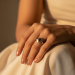 将图像加载到图库查看器中， 925 Sterling Silver Ring with Gemstone for Women | Gift
