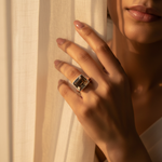 将图像加载到图库查看器中， 925 Silver Smoky Quartz Ring for Women | Gemstone Jewelry Gift
