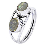 将图像加载到图库查看器中， 925 Sterling Silver Double Stone Ring for Women | Gift Jewelry
