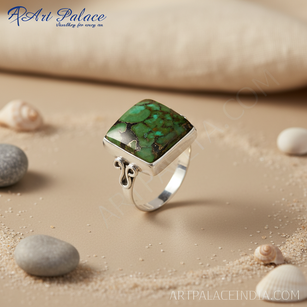 Anillo de plata 925 con turquesa para mujer | Joyería con piedras preciosas