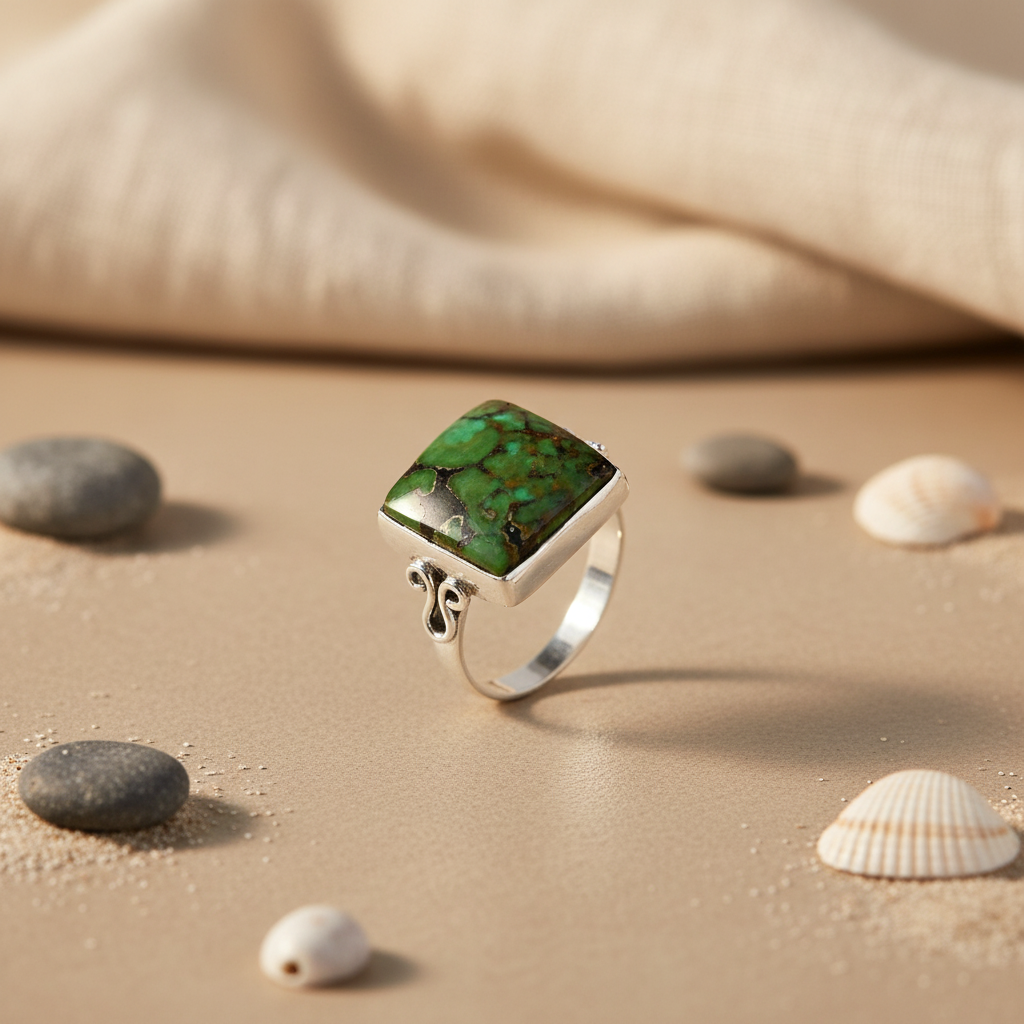925 Silver Turquoise Ring for Women | Gemstone Jewelry