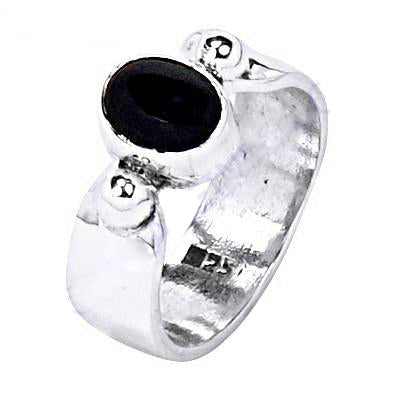 925 Silver Onyx Ring for Women | Gemstone Jewelry Gift