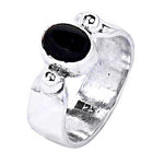 Load image into Gallery viewer, 925 Silver Onyx Ring for Women | Gemstone Jewelry Gift
