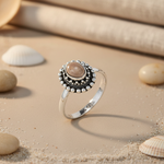 将图像加载到图库查看器中， 925 Sterling Silver Ring with Oval Gemstone for Women
