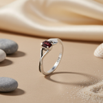 Load image into Gallery viewer, 925 Silver Garnet Ring for Women | Gemstone Jewelry
