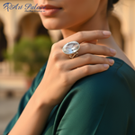 Load image into Gallery viewer, Anillo de topacio blanco en plata 925 para mujer | Joyería con estilo
