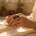 Load image into Gallery viewer, Smoky Quartz Oval Ring in 925 Silver | Statement Jewelry
